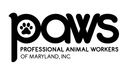 PAWS: Professional Animal Workers Society of Maryland logo