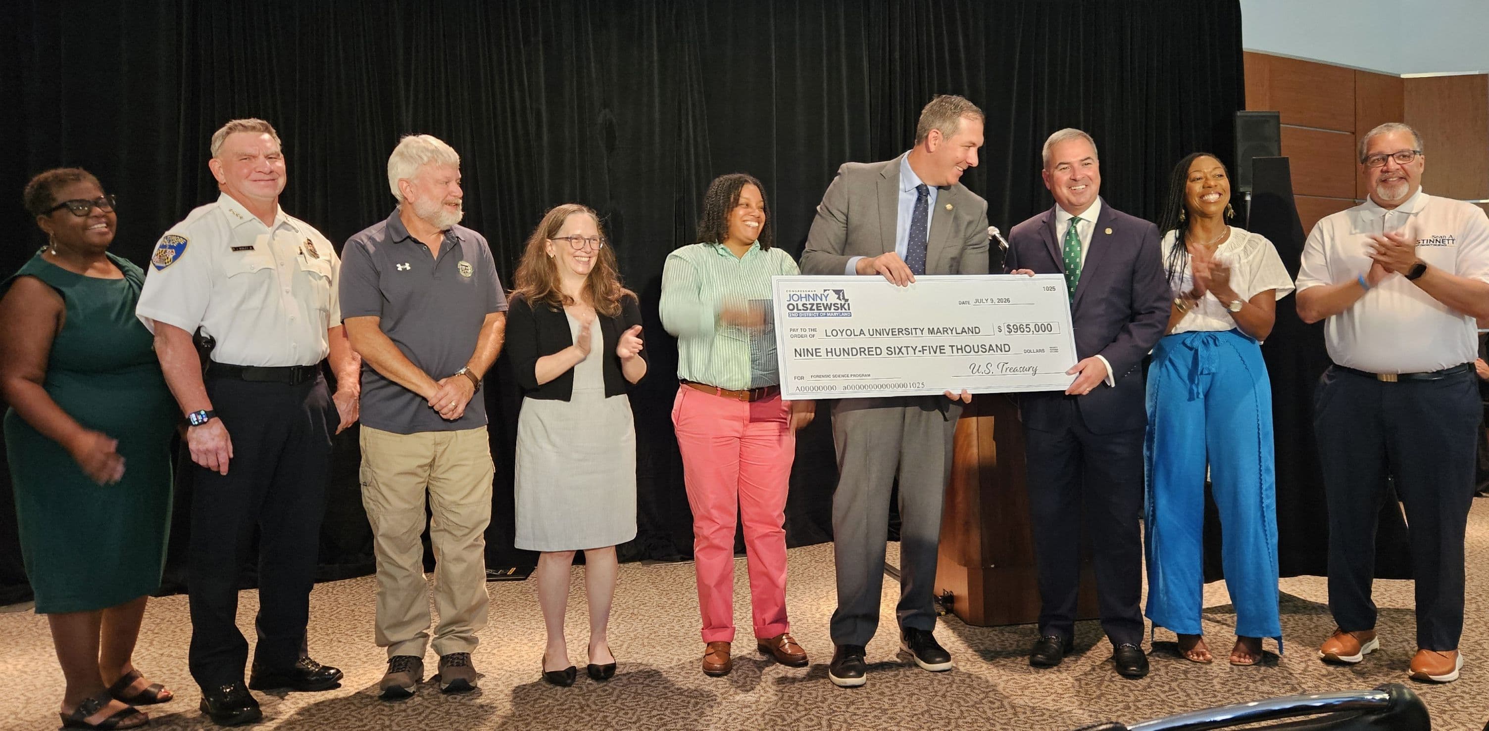 Almost $1 million in Federal Funding for a New Forensic Science Training Center